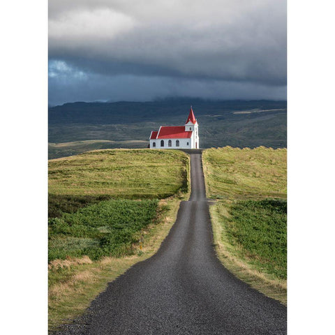 On the Hill I Black Modern Wood Framed Art Print by Head, Danny
