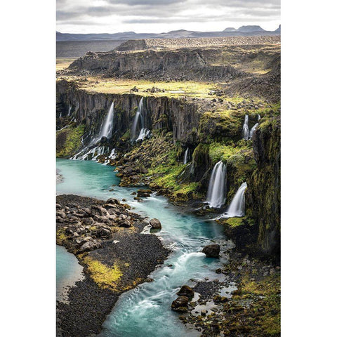 Valley of Tears I White Modern Wood Framed Art Print by Head, Danny
