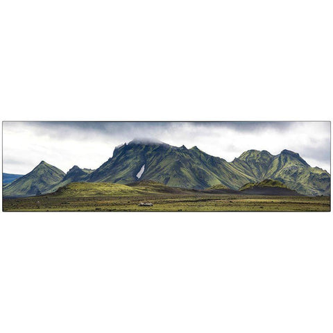 Highlands Panorama White Modern Wood Framed Art Print by Head, Danny