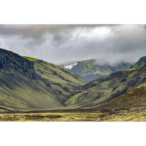 Highland View I Black Modern Wood Framed Art Print by Head, Danny