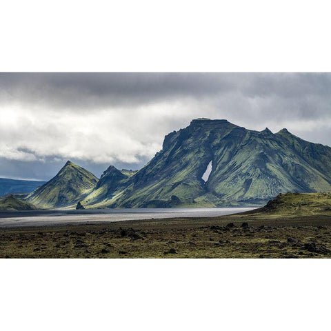 Highland View II White Modern Wood Framed Art Print by Head, Danny