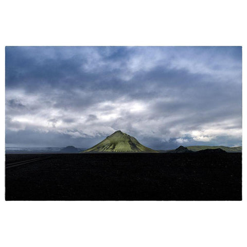 Maelifell Black Modern Wood Framed Art Print by Head, Danny