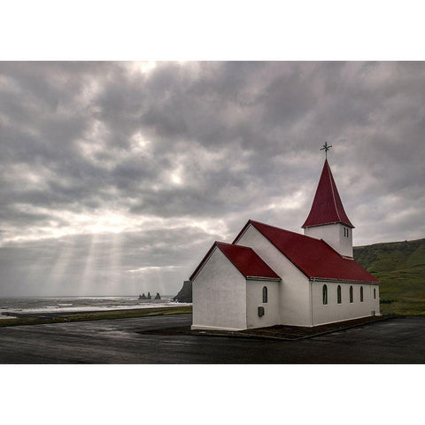 God Rays White Modern Wood Framed Art Print by Head, Danny