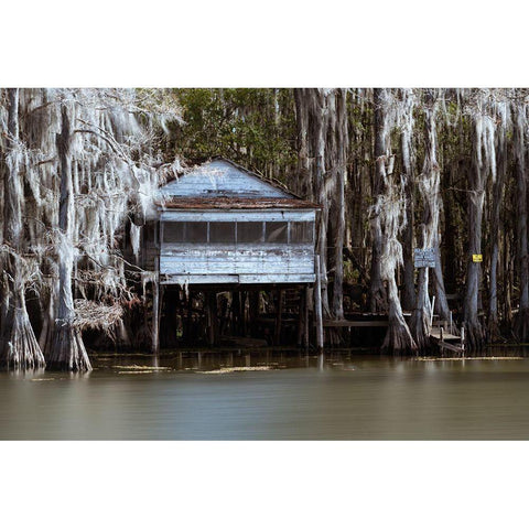 The Tea House White Modern Wood Framed Art Print by Head, Danny
