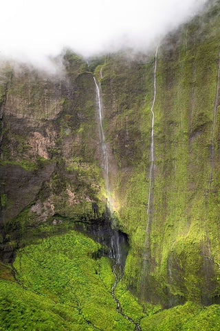 Crater Wall II Black Ornate Wood Framed Art Print with Double Matting by Head, Danny