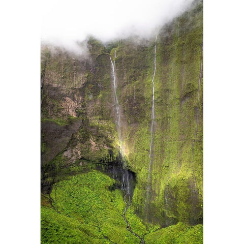 Crater Wall II White Modern Wood Framed Art Print by Head, Danny