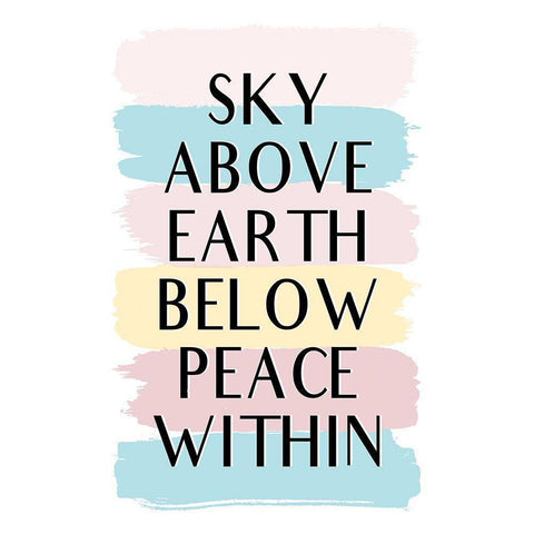 Sky Above White Modern Wood Framed Art Print by Aesthete