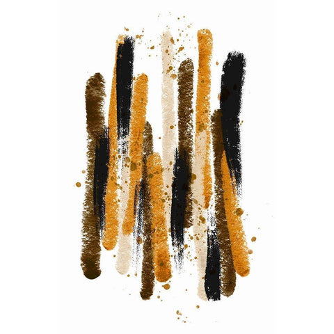 Licorice Terra Black Modern Wood Framed Art Print by Aesthete