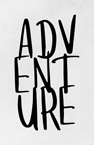 Adventure White Modern Wood Framed Art Print with Double Matting by Aesthete