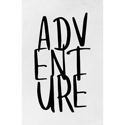 Adventure Black Modern Wood Framed Art Print with Double Matting by Aesthete