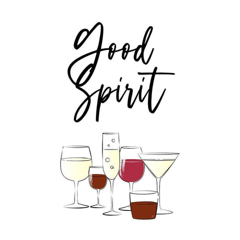 Good Spirit White Modern Wood Framed Art Print by Aesthete