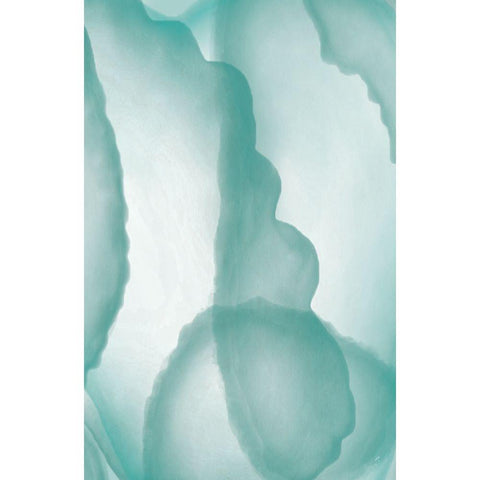 Blue Paper White Modern Wood Framed Art Print by Aesthete