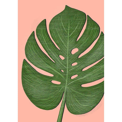 Exotic Leaf Three White Modern Wood Framed Art Print by Aesthete