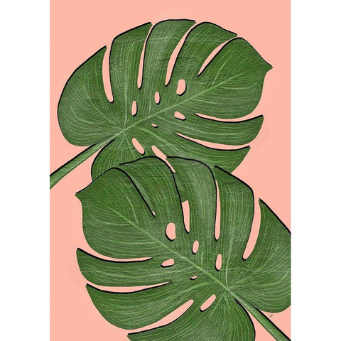 Exotic Leaf Four White Modern Wood Framed Art Print by Aesthete