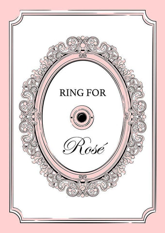 Ring for Rose Black Ornate Wood Framed Art Print with Double Matting by Aesthete