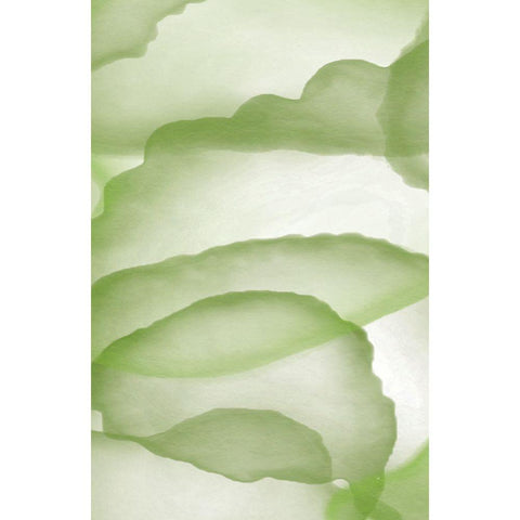 Green Paper One White Modern Wood Framed Art Print by Aesthete