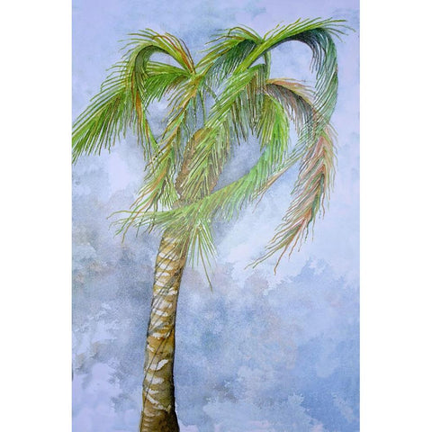 Gusty White Modern Wood Framed Art Print by Rizzo, Gene