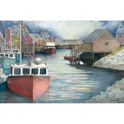 Calm Before the Storm Black Modern Wood Framed Art Print by Rizzo, Gene