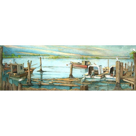 Hardscrabble Gold Ornate Wood Framed Art Print with Double Matting by Rizzo, Gene