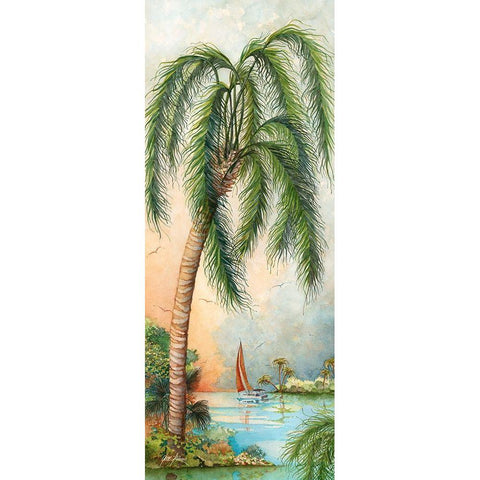 Sail Away-2 Black Modern Wood Framed Art Print with Double Matting by Rizzo, Gene