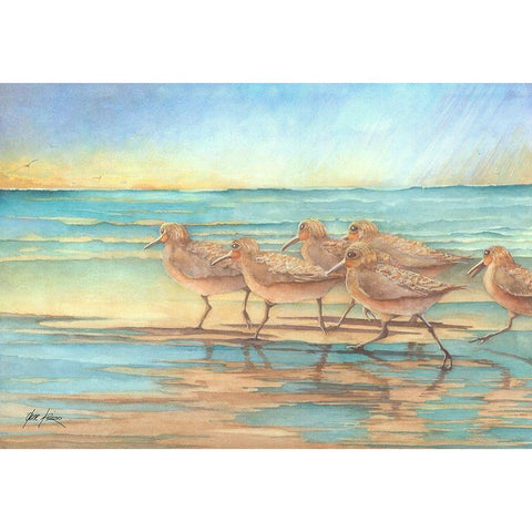 Whats Your Hurry Gold Ornate Wood Framed Art Print with Double Matting by Rizzo, Gene