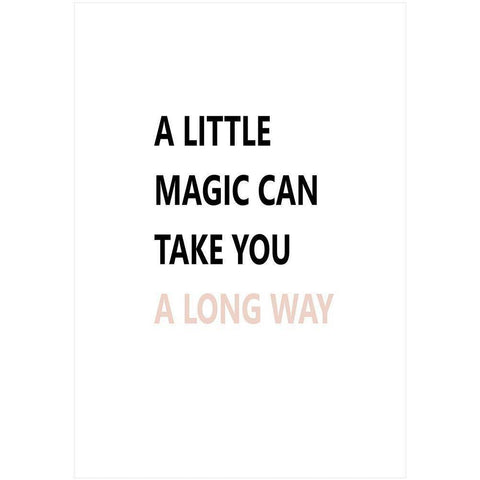 A Little Magic White Modern Wood Framed Art Print by Mi, Suki