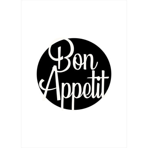 Bon Appetit White Modern Wood Framed Art Print by Mi, Suki