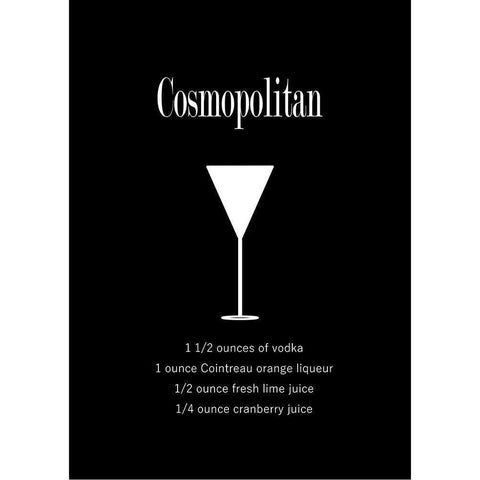 Cosmopolitan Black Modern Wood Framed Art Print with Double Matting by Mi, Suki