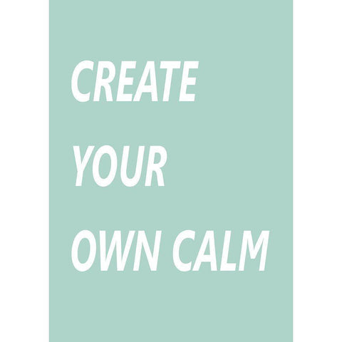 Create Your Own Calm Gold Ornate Wood Framed Art Print with Double Matting by Mi, Suki