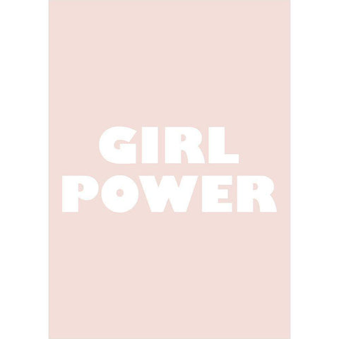 Girl Power White Modern Wood Framed Art Print by Mi, Suki