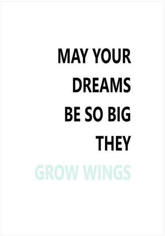 Grow Wings White Modern Wood Framed Art Print with Double Matting by Mi, Suki