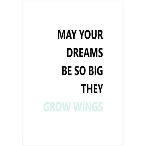 Grow Wings Black Modern Wood Framed Art Print with Double Matting by Mi, Suki