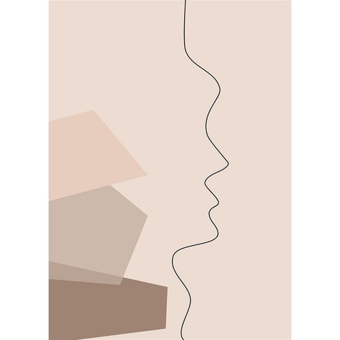 In Your Thoughts No.1 White Modern Wood Framed Art Print by Ratcliffe, Tiffany