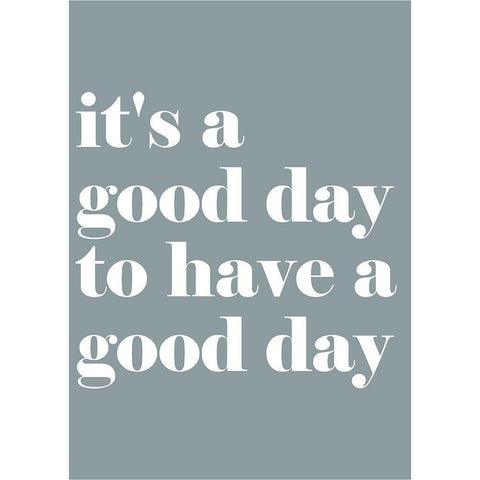 Its a Good Day White Modern Wood Framed Art Print by Mi, Suki