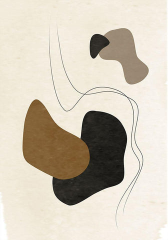 Mystique No.1 Black Ornate Wood Framed Art Print with Double Matting by Ratcliffe, Tiffany