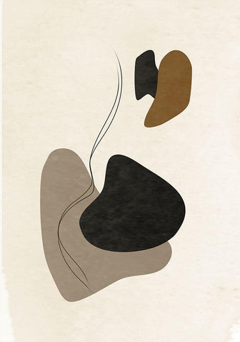 Mystique No.2 White Modern Wood Framed Art Print with Double Matting by Ratcliffe, Tiffany