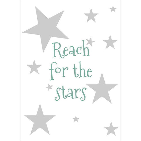 Reach for the Stars Gold Ornate Wood Framed Art Print with Double Matting by Mi, Suki