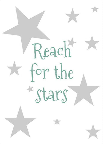 Reach for the Stars Black Ornate Wood Framed Art Print with Double Matting by Mi, Suki