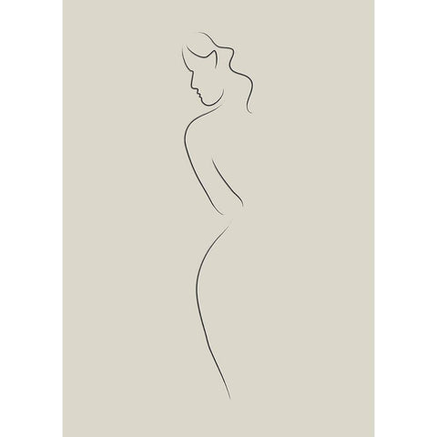 Senora No.1 White Modern Wood Framed Art Print by Ratcliffe, Tiffany