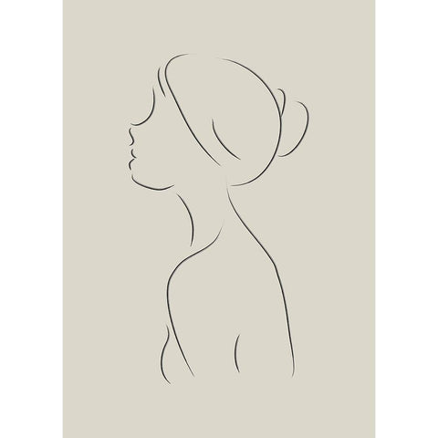Senora No.2 White Modern Wood Framed Art Print by Ratcliffe, Tiffany
