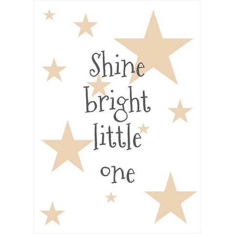 Shine Bright White Modern Wood Framed Art Print by Mi, Suki