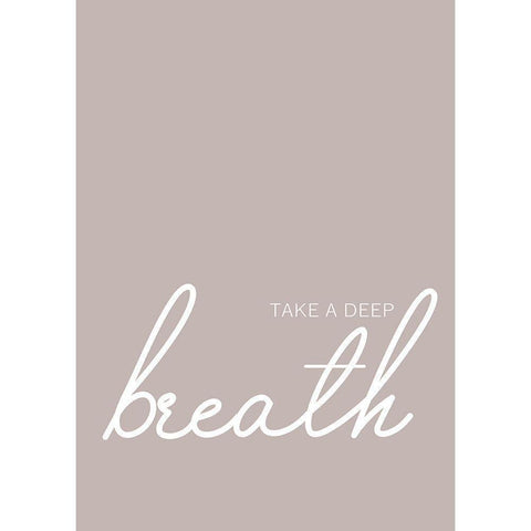 Take a Deep Breath Black Modern Wood Framed Art Print with Double Matting by Mi, Suki