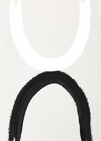 The Arches No.1 White Modern Wood Framed Art Print with Double Matting by Ratcliffe, Tiffany