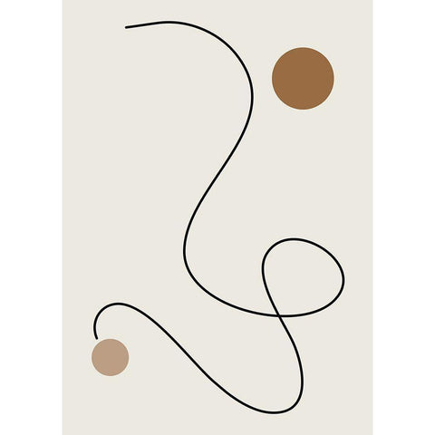 The Line No.1 White Modern Wood Framed Art Print by Ratcliffe, Tiffany