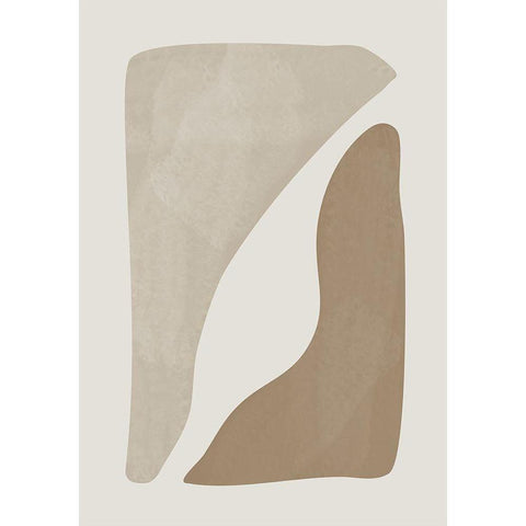 Two Shapes Black Modern Wood Framed Art Print with Double Matting by Ratcliffe, Tiffany