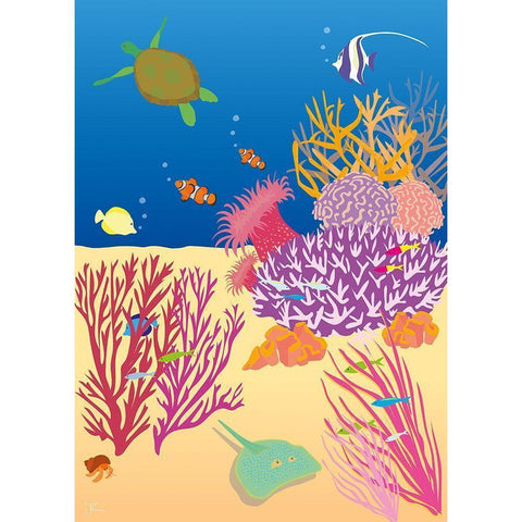 Underwater No.1 White Modern Wood Framed Art Print by Hollie, Jasmine