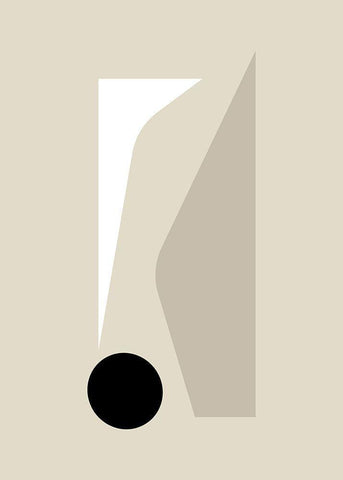 Shard II White Modern Wood Framed Art Print with Double Matting by Ratcliffe, Tiffany