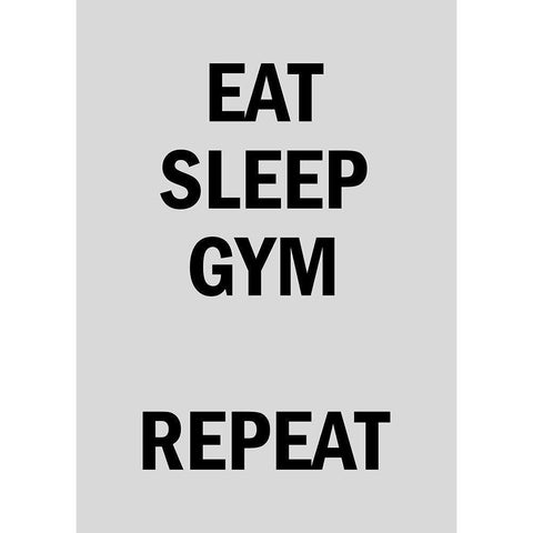 Gym Repeat White Modern Wood Framed Art Print by Mi, Suki