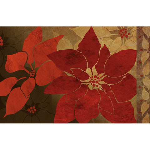 Nuit de Noel II Gold Ornate Wood Framed Art Print with Double Matting by Art Licensing Studio
