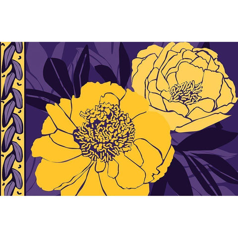 Color Bouquet I Black Modern Wood Framed Art Print by Art Licensing Studio